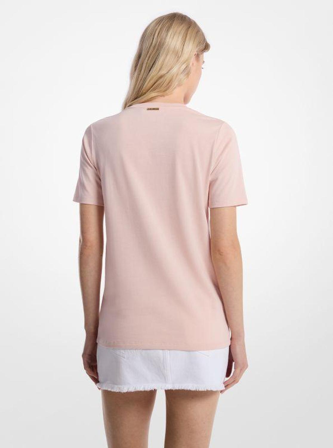 Embellished Logo Cotton T-Shirt