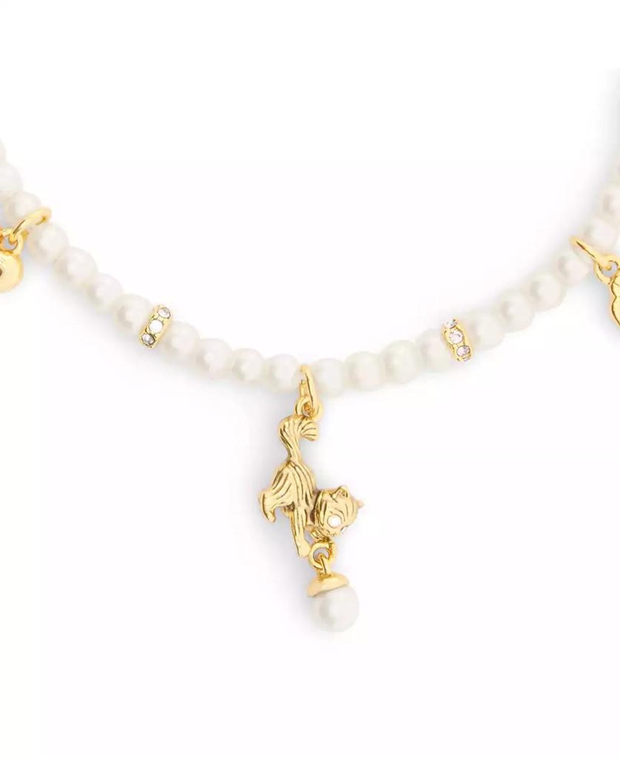 Signature Cat Charm Mother of Pearl Strand Bracelets