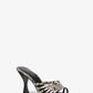 Haisley Snake Embossed Leather Sandal