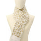 Women's Leopard Metallic Shimmer Scarf