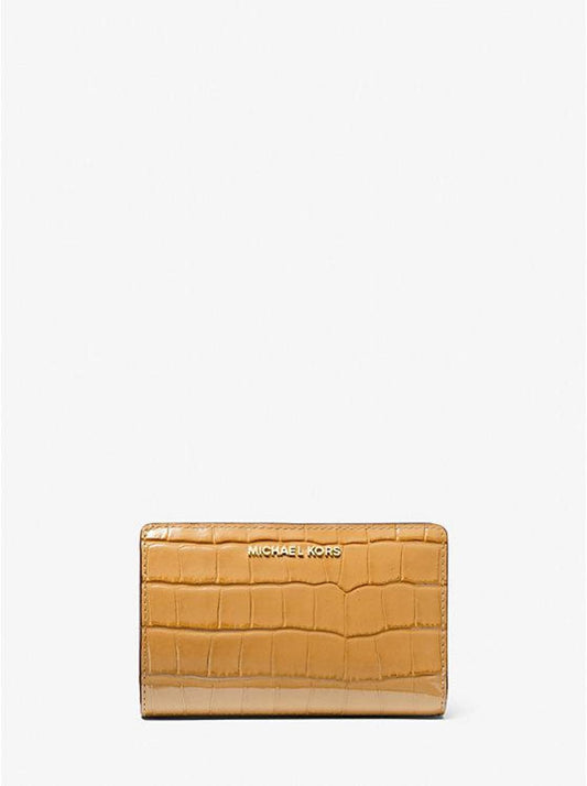 Empire Medium Crocodile Embossed Patent Leather Wallet