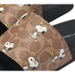 Coach X Peanuts Pool Slide in Signature Canvas with Snoopy Print