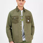 Men's Ebrido Relaxed Fit Long Sleeve Button-Front Overshirt