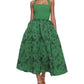 Marchesa Notte Halter Midi Stretch Crepe Dress