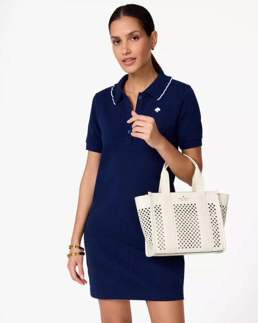 Kip Perforated Leather Small Tote