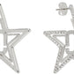 Silver J Marc Star Hoop Earrings