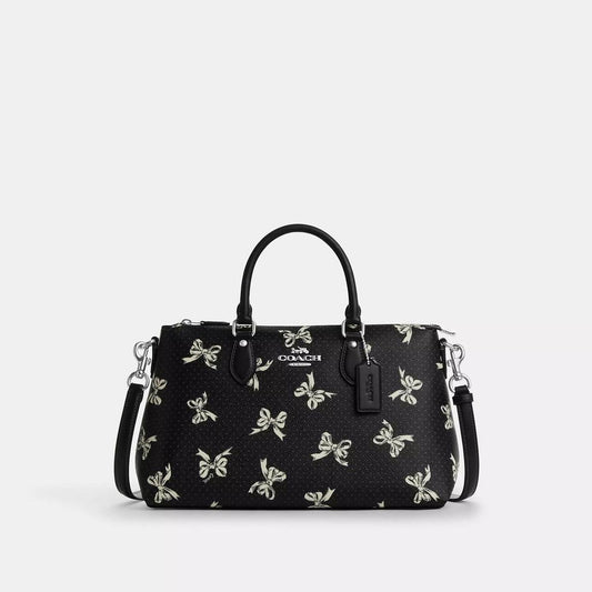 Georgia Stachel Bag With Bow Print