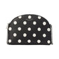 Morgan Sunshine Dot Printed PVC Double Zip Dome Mini Crossbody