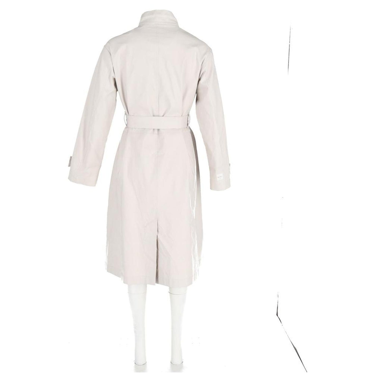 The Cube Marco Overcoat in White Cotton