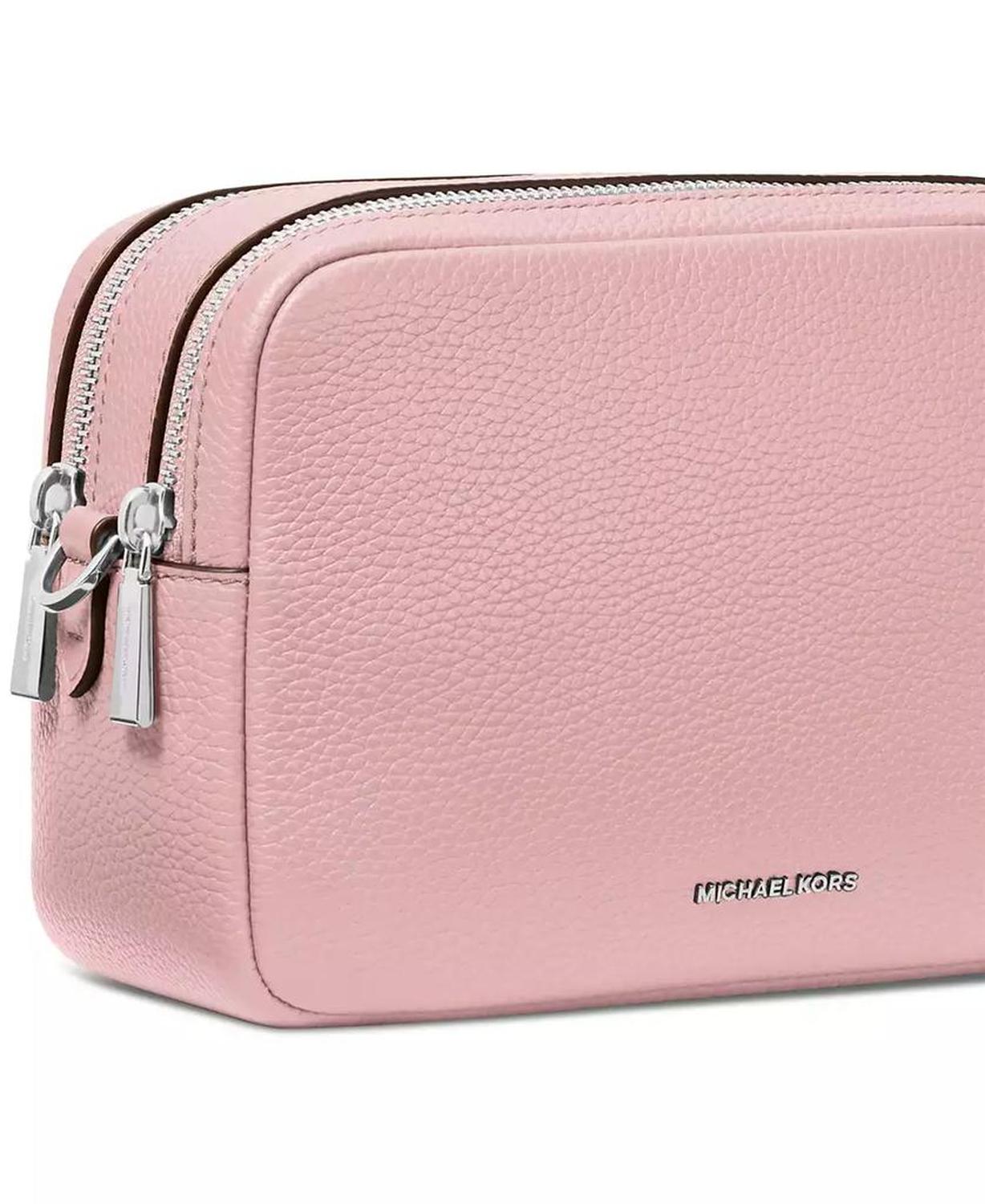 Bryant Medium Leather Double Zip Chain Camera Crossbody