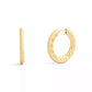 Signature C Minimal Hoop Earrings