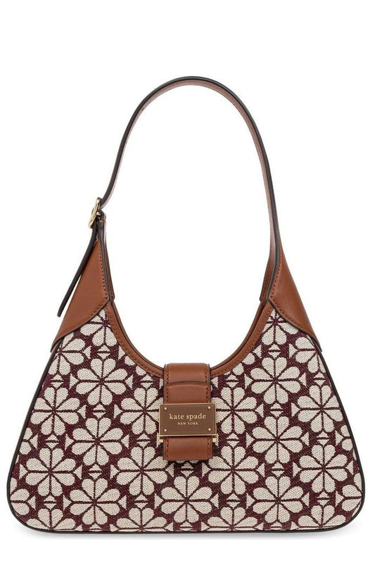 Kate Spade Flower Jacquard Zipped Shoulder Bag