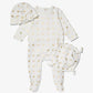 Metallic Logo Cotton Pajama Baby Gift Set