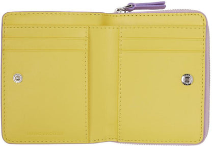 Purple 'The Leather Mini Compact' Wallet