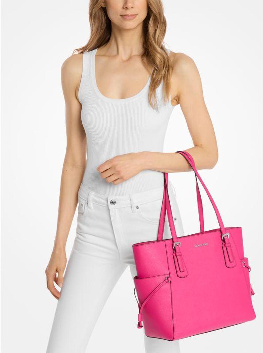 Voyager Large Saffiano Leather Tote Bag