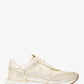 Nova Crackled Metallic Leather Trainer