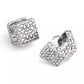 Signature Quilted Cube Huggie Earrings