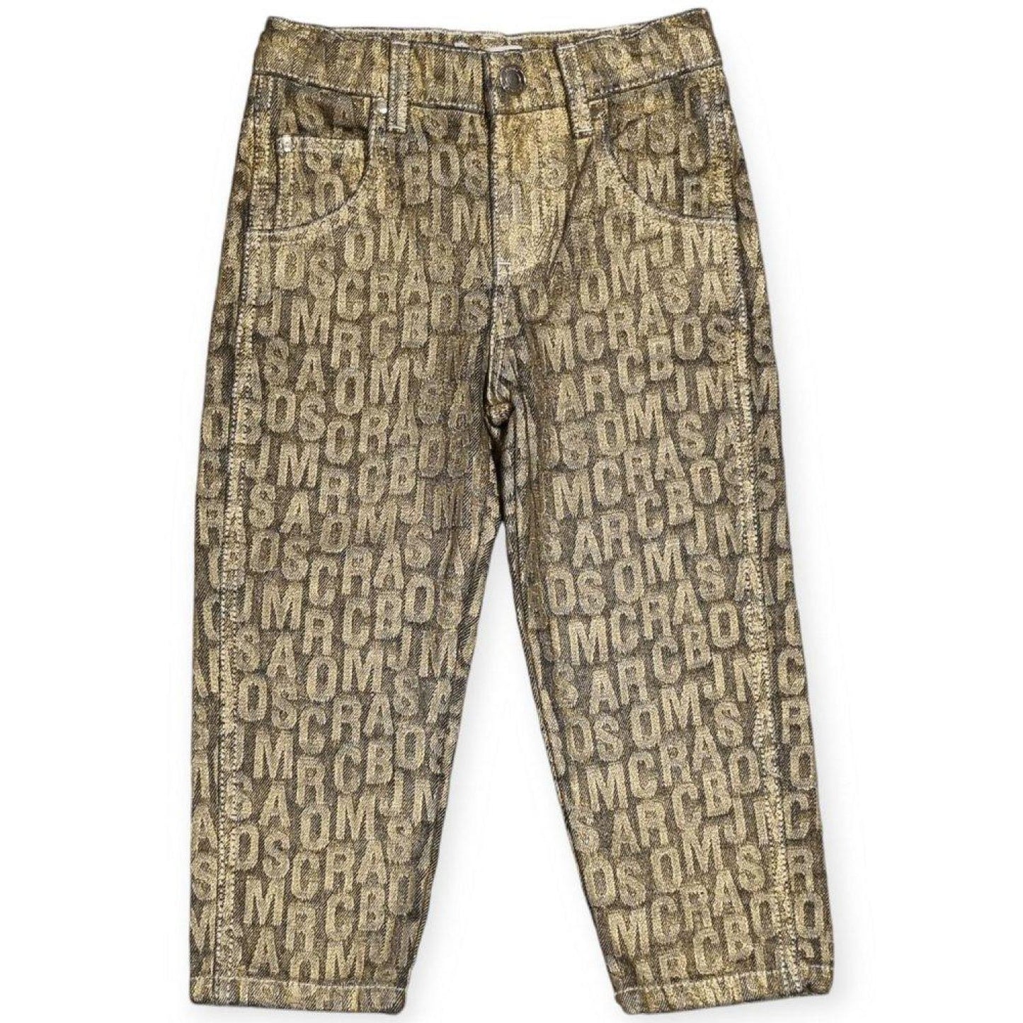 The Marc Jacobs Kids Logo Monogram Distressed Jeans