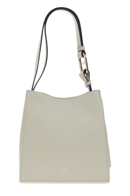 Furla Nuvola Logo Printed Mini Bucket Bag