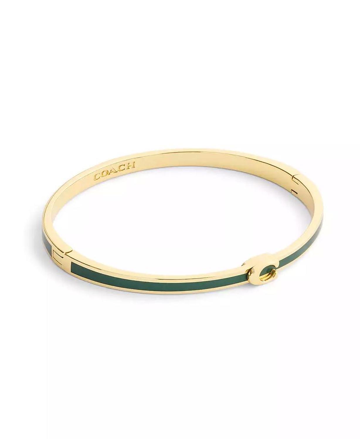 Gold Plated Hinged Bangle Bracelets