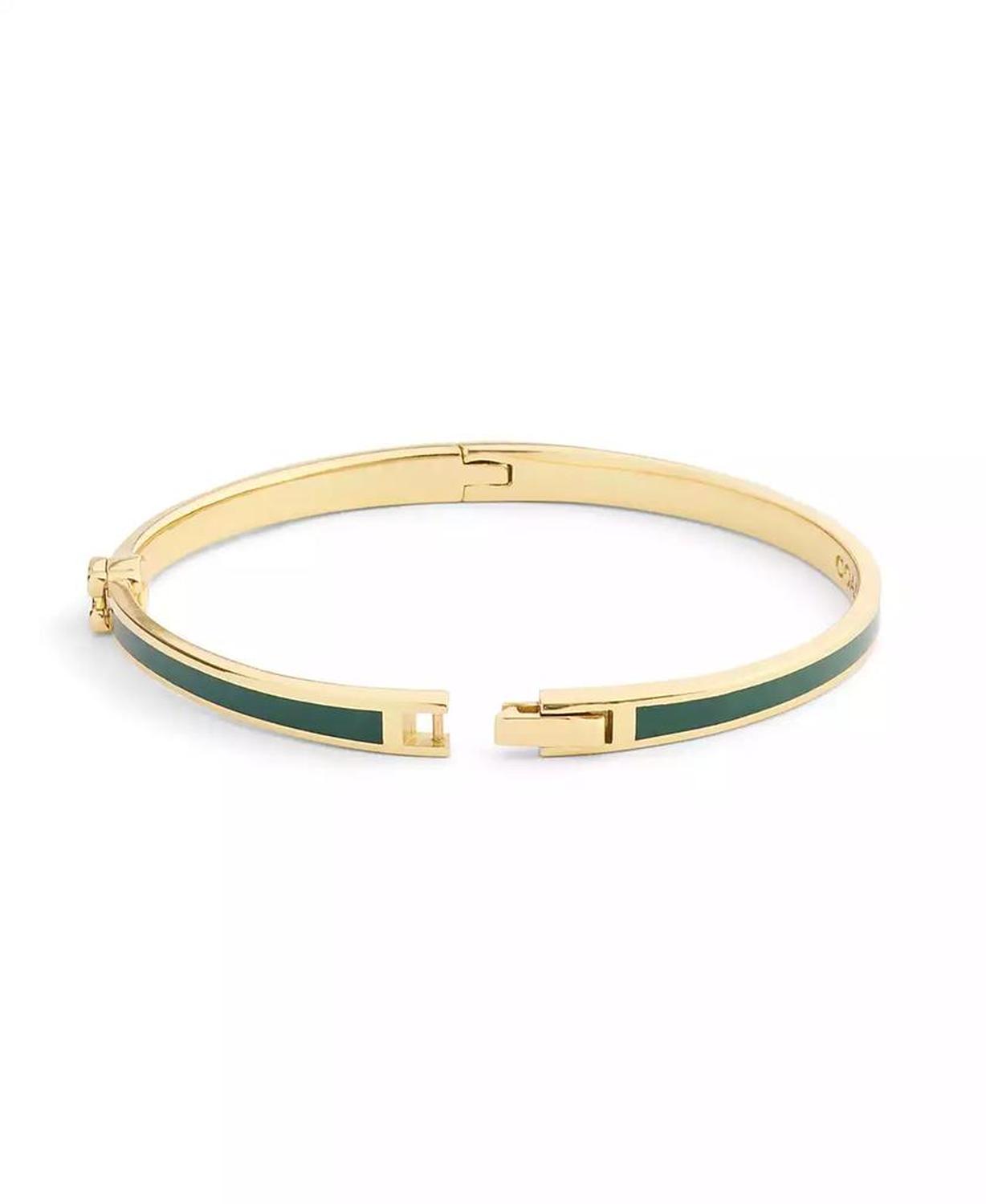 Gold Plated Hinged Bangle Bracelets