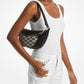 Hollis Medium 2-in-1 Pebbled Leather and Logo Jacquard Shoulder Bag