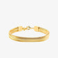 Precious Metal-Plated Brass Tubogas Snake Chain Bracelet