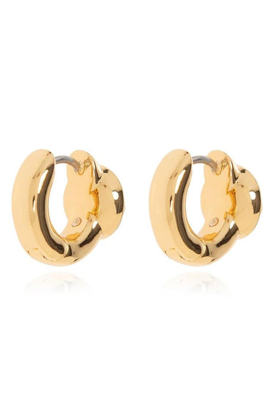 Kate Spade Keep Sparkling Round Huggies Earrings