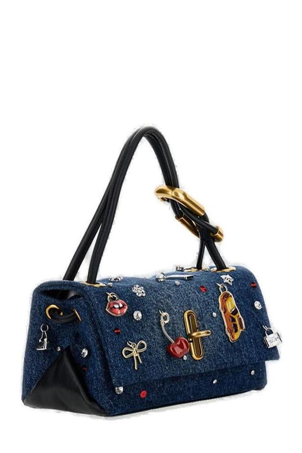 Marc Jacobs The Trinket Charm Denim Large Dual Bag
