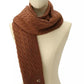 Soft Rib Cable Knit Scarf