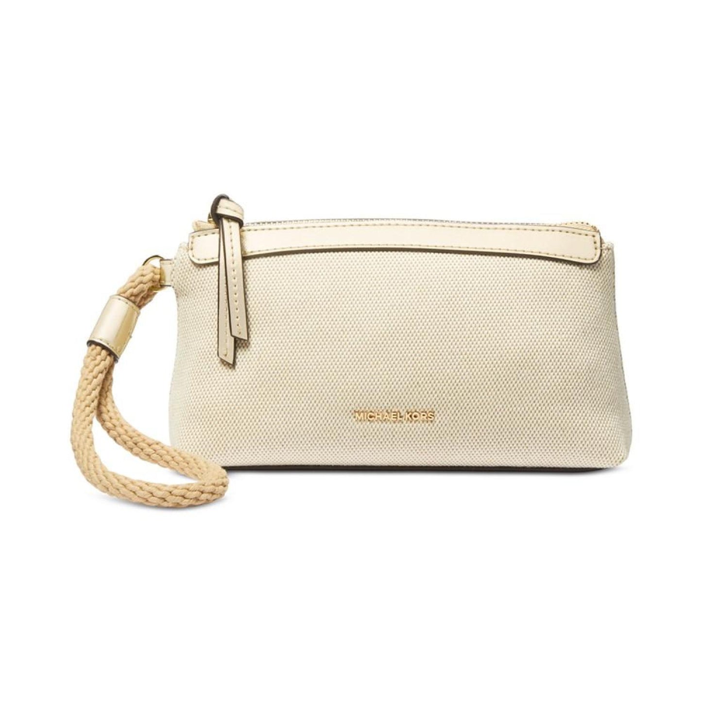 Talia Small Top Zip Cotton Wristlet