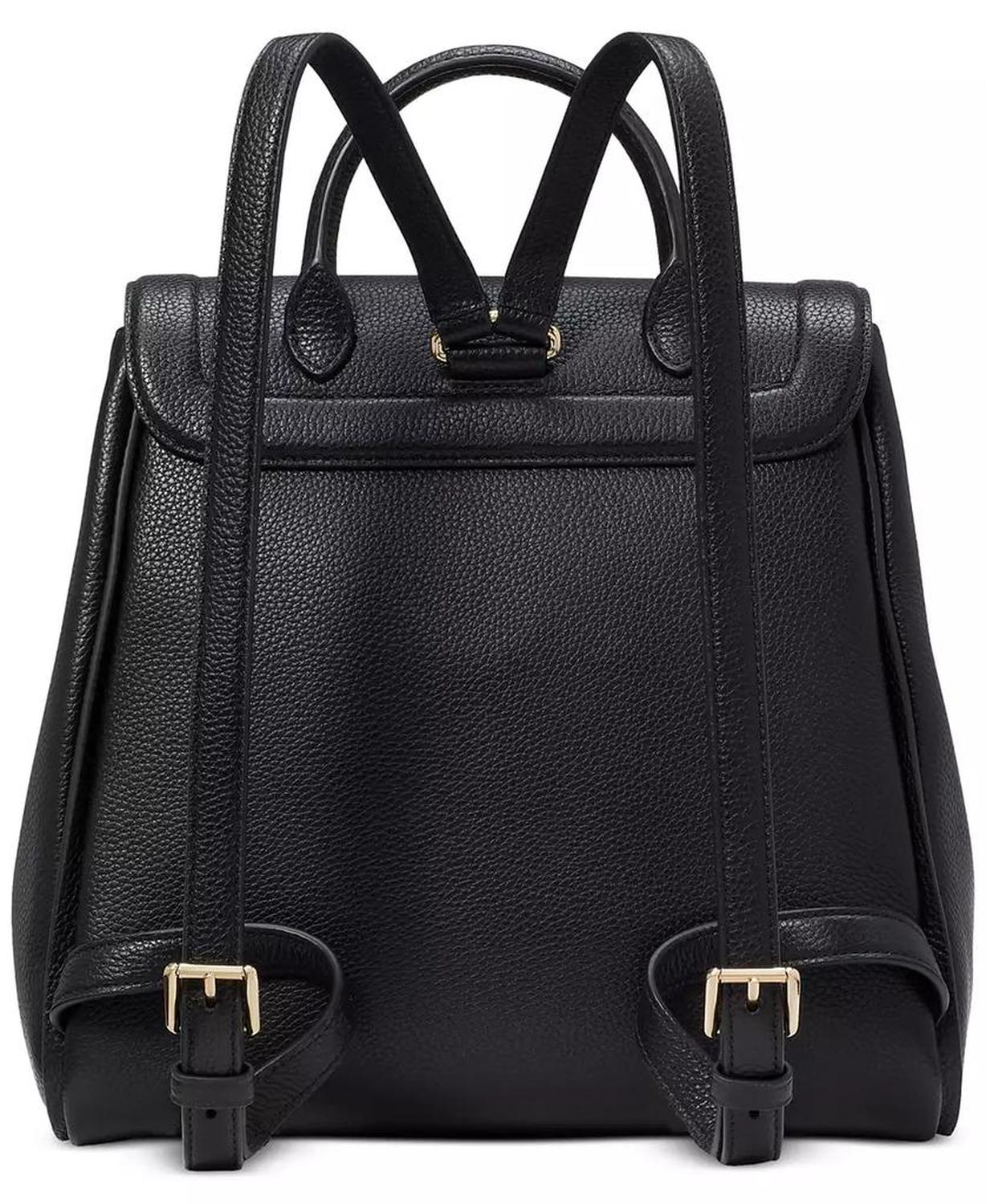 Knotted Pebbled Leather Backpack