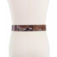 Women's 32mm Snake Embossed Reversible Belt