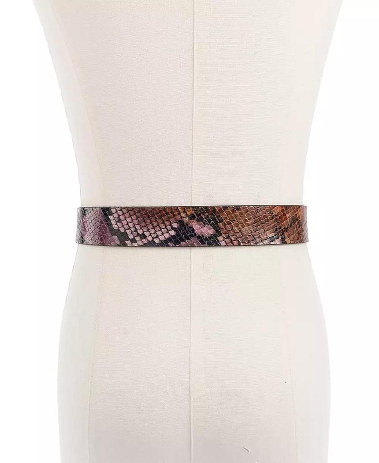 Women's 32mm Snake Embossed Reversible Belt