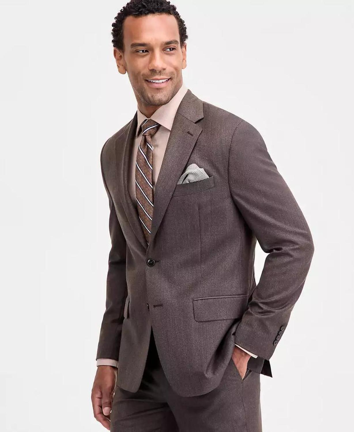 Men's Classic-Fit Wool-Blend Suit Separate Jacket