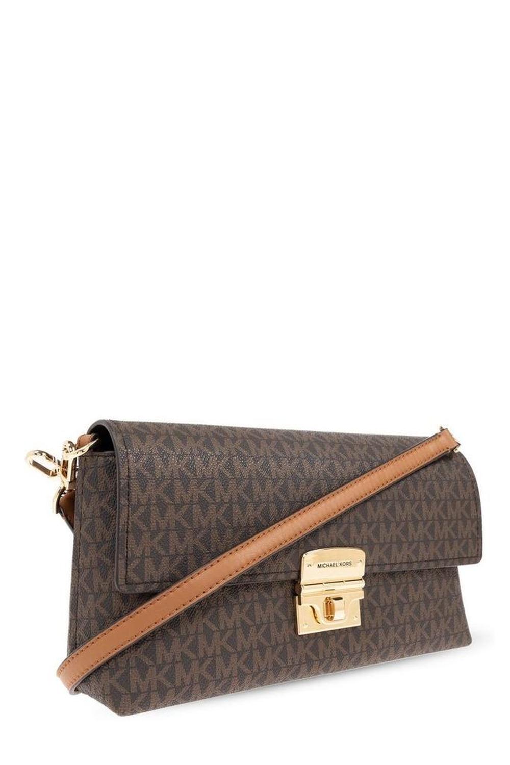 Michael Michael Kors Addie Medium Signature Logo Convertible Shoulder Bag