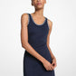 Logo Trim Stretch Knit Dress