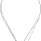 Silver Friendship Padlock Necklace Set