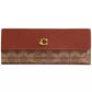 Mila Long Flap Wallet in Signature Coated Canvas