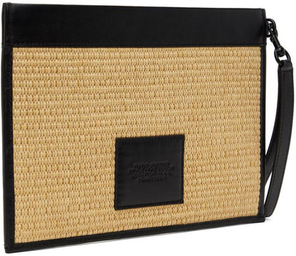 Beige 'The Woven Large' Clutch