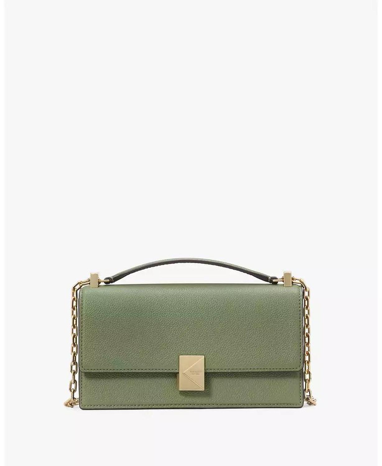 Women's Deco Pebbled Mini Flap Chain Crossbody Bag