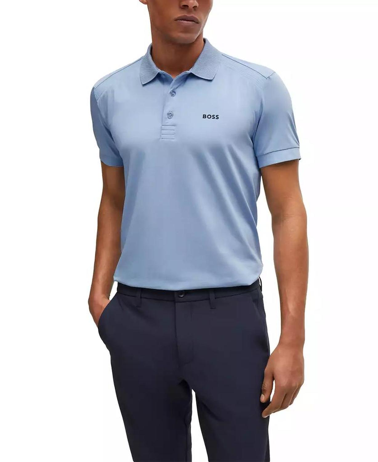 Men's Striped Tape Insert Polo Shirt
