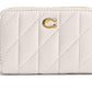 Small Zip Around Card Case with Pillow Quilting
