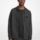 Cotton Blend Zip-Up Hoodie