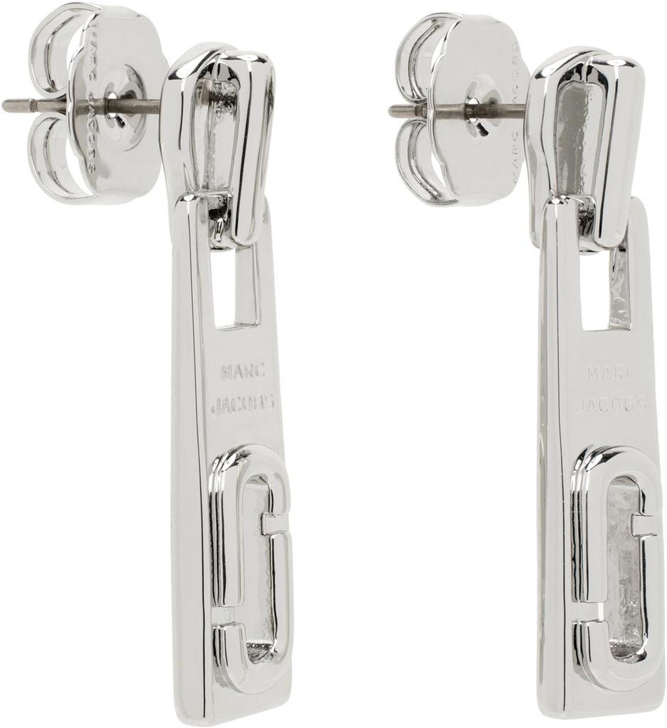 Silver J Marc Zipper Earrings