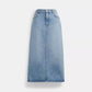 Coach Outlet Long Denim Skirt