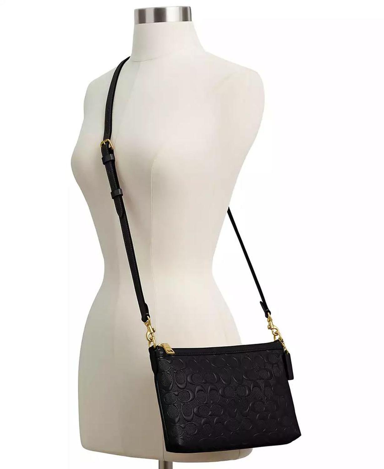 Legacy Small Signature Patent Leather Crossbody Bag