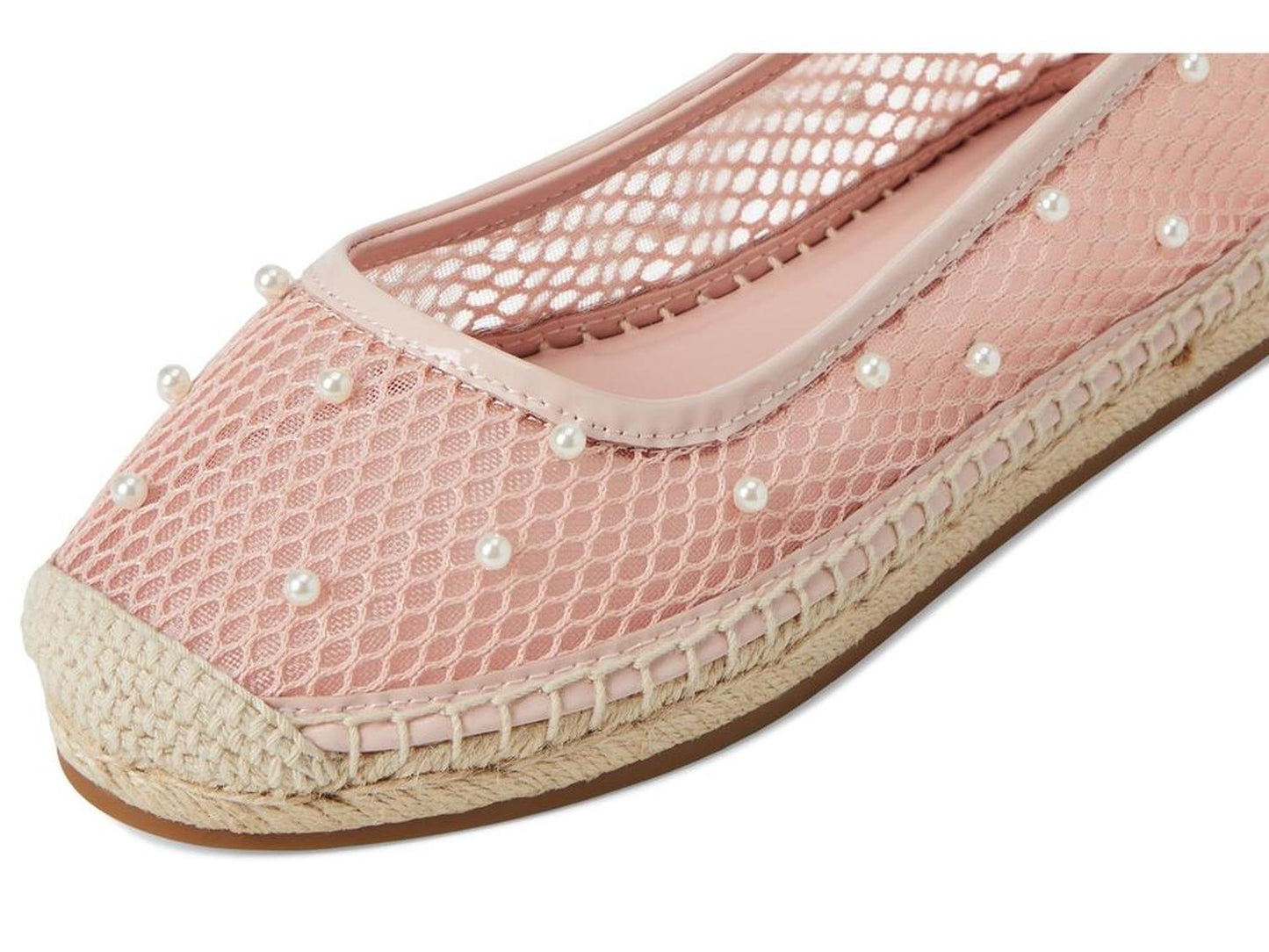 Pearl Fishnet Espadrille Ballet Flat