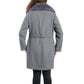 Women's Plus Size Belted Faux-Fur-Collar Coat