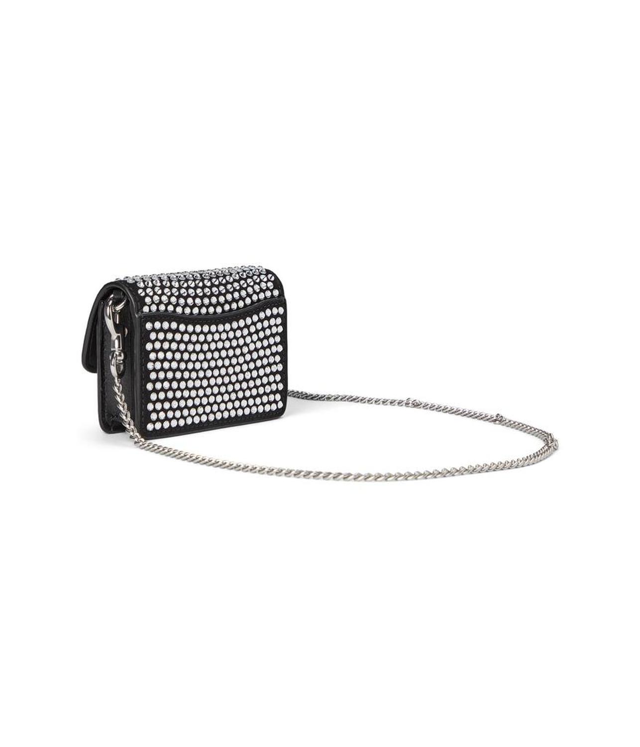 Essential Half Flap Card Case with Crystal